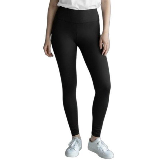 90 Degrees By Reflex Pants - 90 Degrees By Reflex M Black Banded Capri Slimming High Waist Leggings R $78 NWT